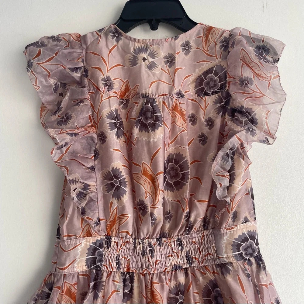 Current Air Brown/Multi Floral Ruffle Mini Dress 22206 - Picture 7 of 11
